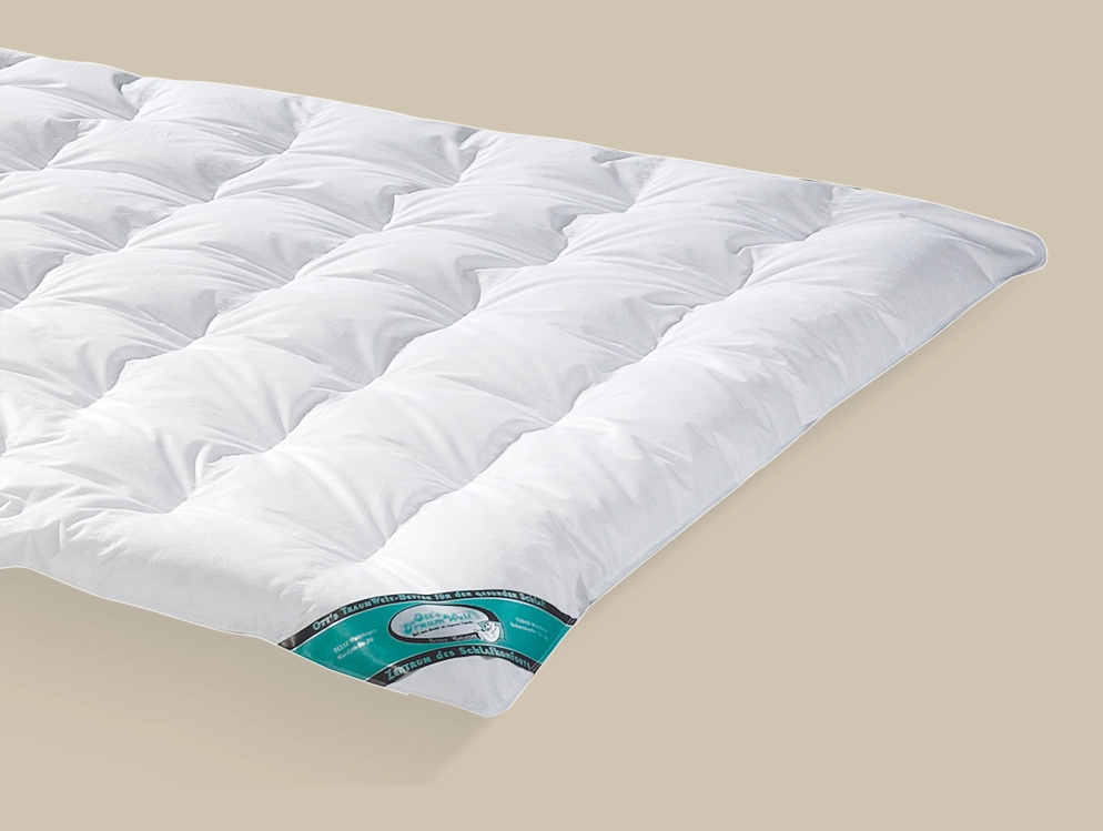 Ott Wohnmobil Punktstepp Daunen Sommerdecke Bett-Decke Detail